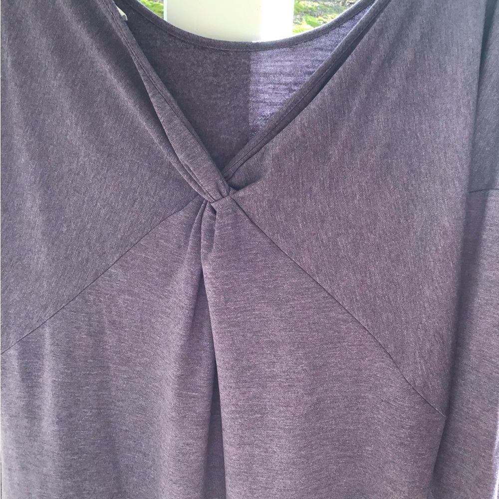 Ladies sz Large dress loft retail $69.99 purple new lovely Comfort soft - Picture 14 of 15